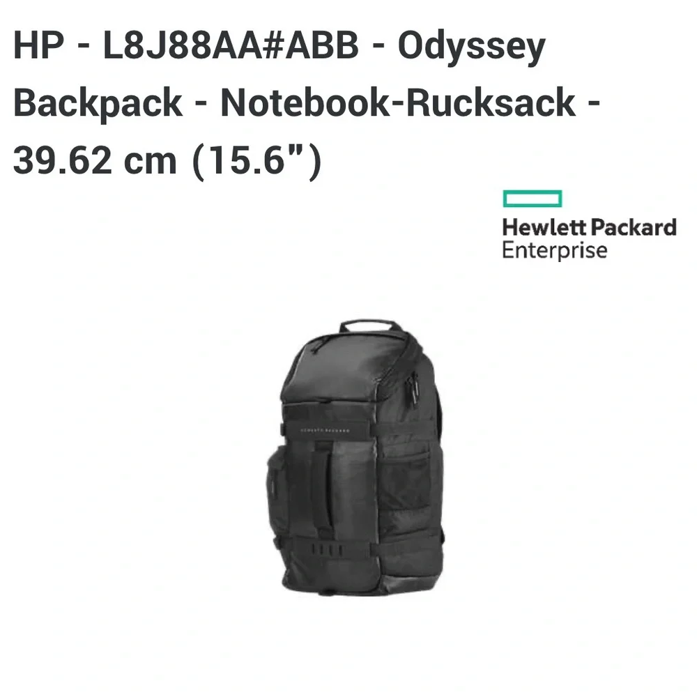 HP Black Backpack for Men